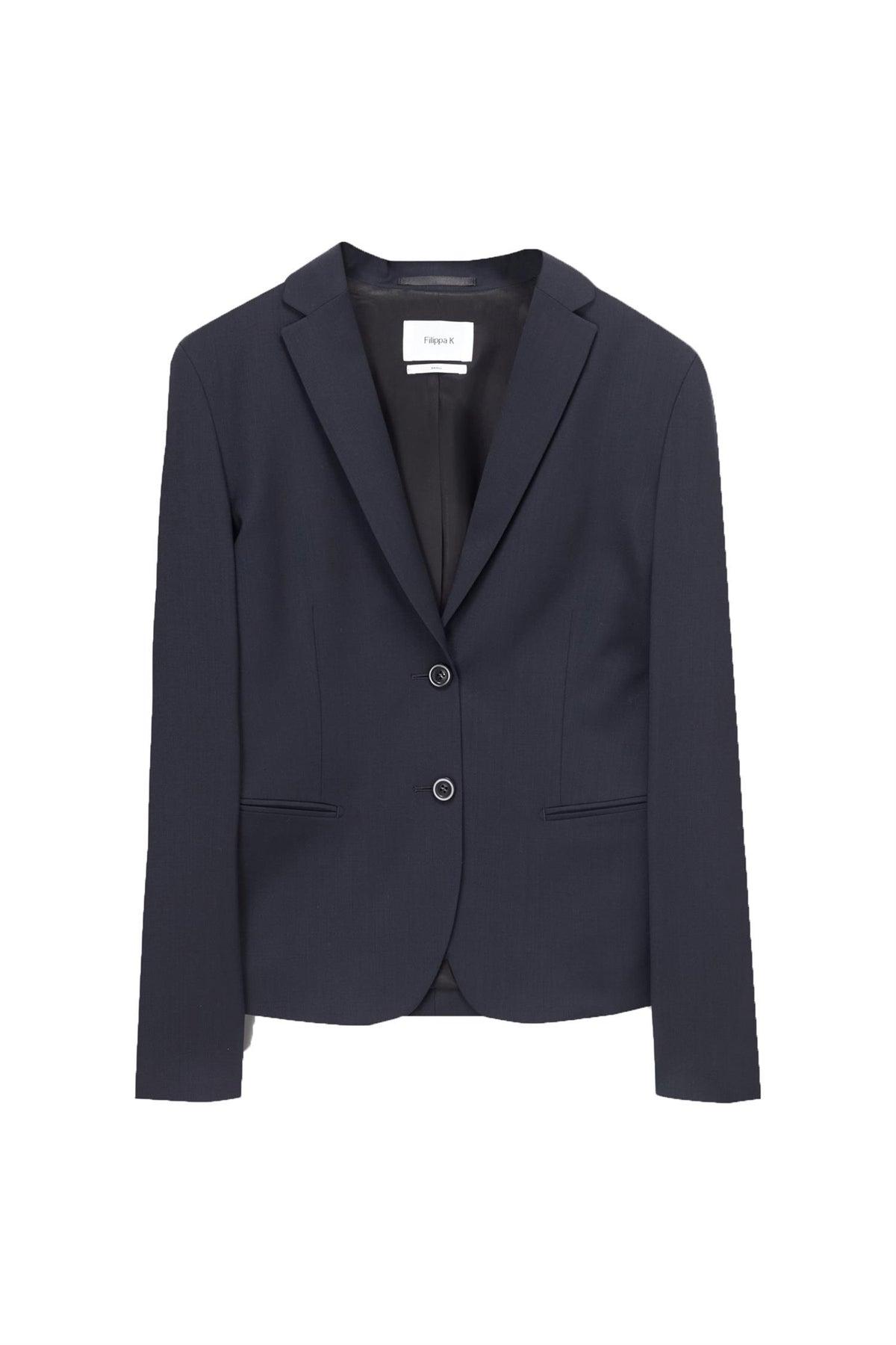 JACKIE COOL WOOL BLAZER NAVY m.a.s
