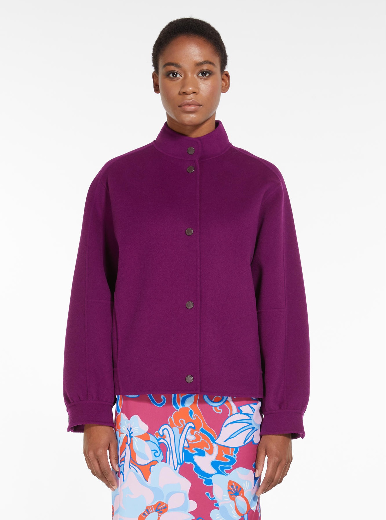 Max mara top purple coat